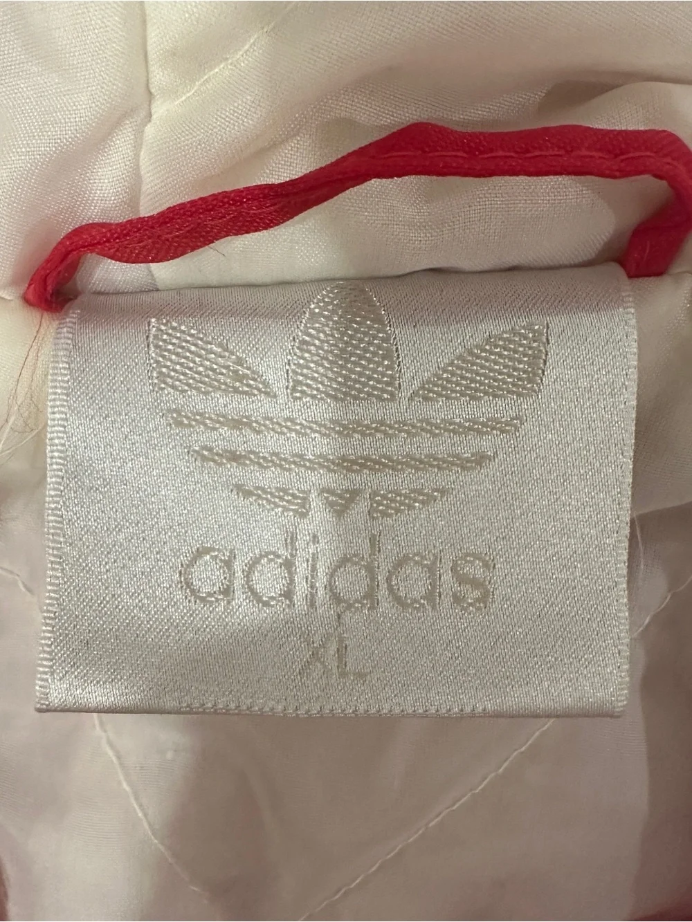 Vintage 90s Addidas Men’s Puffy Windbreaker Hooded XL Trefoil 3 stripe